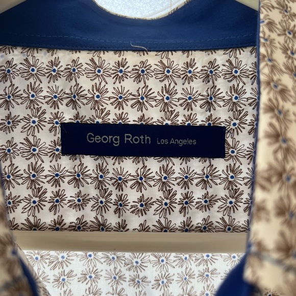 Georg Roth LA long sleeve 💯 cotton button down shirt size XL. Made in Turkey - Picture 4 of 9